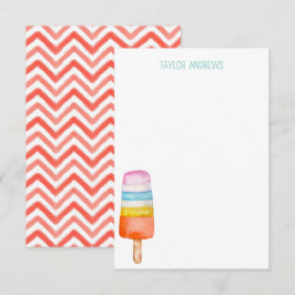 Vattenfärg Pinnstång Notkort Tack Kort