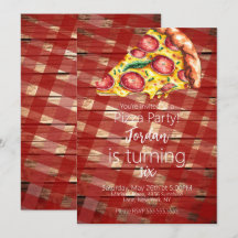 Vattenfärg Pizzabitar Födelsedagsfest manus B