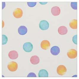Vattenfärg .polka dots med flera färgader. tyg