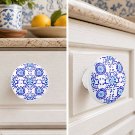 Vattenfärg Positano Amalfi-plattdesign  Knopp