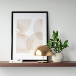Vattenfärg poster Abstrakt Geometrisk modern