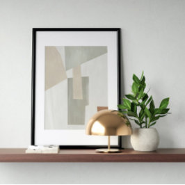 Vattenfärg poster Abstrakt Geometrisk modern
