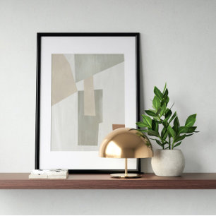Vattenfärg poster Abstrakt Geometrisk modern