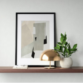 Vattenfärg poster Abstrakt Geometrisk modern