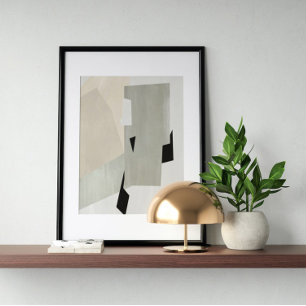 Vattenfärg poster Abstrakt Geometrisk modern 