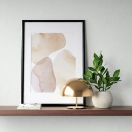 Vattenfärg poster Abstrakt Geometrisk modern