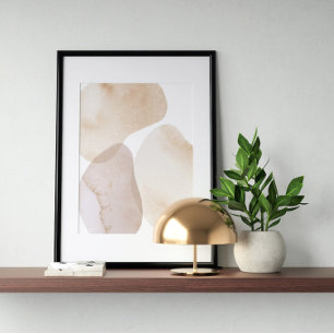 Vattenfärg poster Abstrakt Geometrisk modern