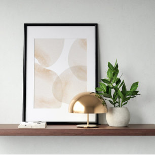 Vattenfärg poster Abstrakt Geometrisk modern