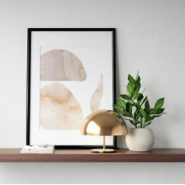 Vattenfärg poster Abstrakt Geometrisk modern