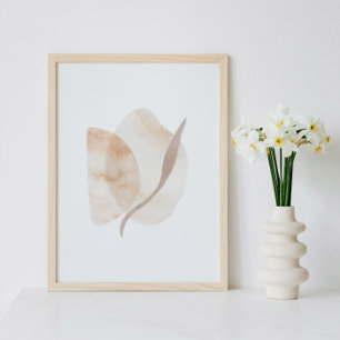 Vattenfärg poster Abstrakt Geometrisk modern 