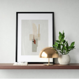 Vattenfärg poster Abstrakt Geometrisk modern