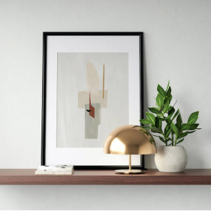 Vattenfärg poster Abstrakt Geometrisk modern