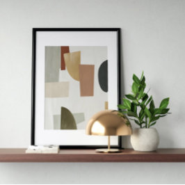 Vattenfärg poster Abstrakt Geometrisk modern