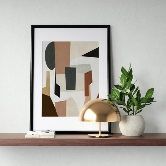 Vattenfärg poster Abstrakt Geometrisk modern  (Skapare uppladdad)