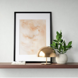 Vattenfärg poster Abstrakt Geometrisk modern