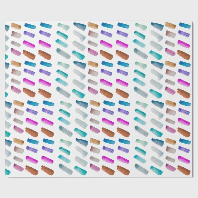 vattenfärg presentpapper  (Platt)