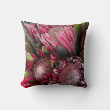 Vattenfärg Protea Bouquet Exdoor Pillow