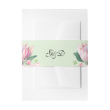 Vattenfärg Protea Bröllop