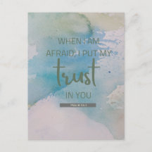 Vattenfärg Psalm 56:3