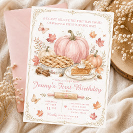 Vattenfärg Pumpa Paj Pinnar Höst Cupcakes Slinga Inbjudningar