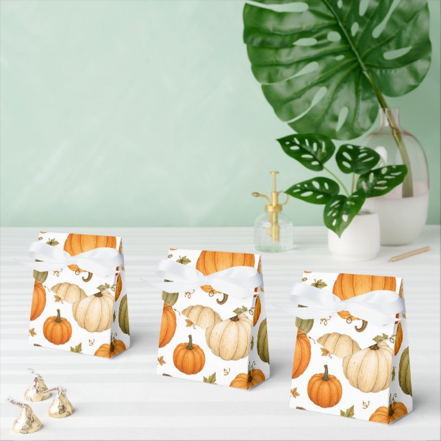 Vattenfärg Pumpamöster Höstpumpor  Presentaskar (Multipel)