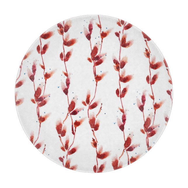 Vattenfärg Pussy-Willow Mönster: Nature Beauty. (Framsidan)