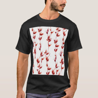 Vattenfärg Pussy-Willow Mönster: Nature Beauty. T Shirt