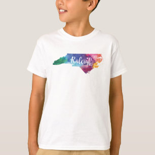 Vattenfärg Raleigh, North Carolina T Shirt