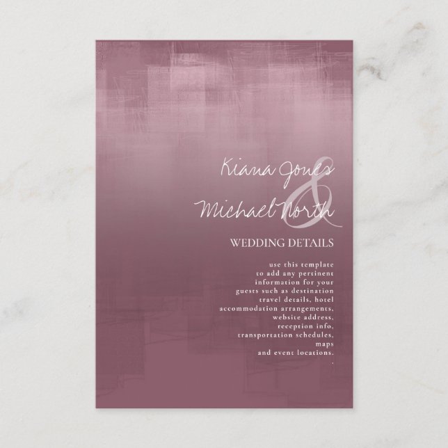 Vattenfärg Reflektioner Detaljer Rosa ID774 Tilläggskort (Framsida)