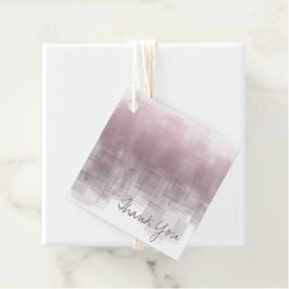 Vattenfärg Reflektioner Tack Mörk Rosa ID774 Gåvor Etiketter