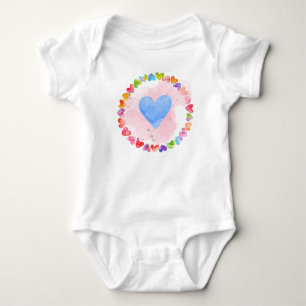 Vattenfärg Regnbåge Bodykostym T Shirt