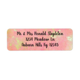 Vattenfärg Returadress Etikett