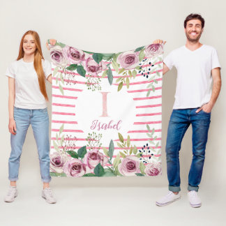 Vattenfärg ro fleecefilt