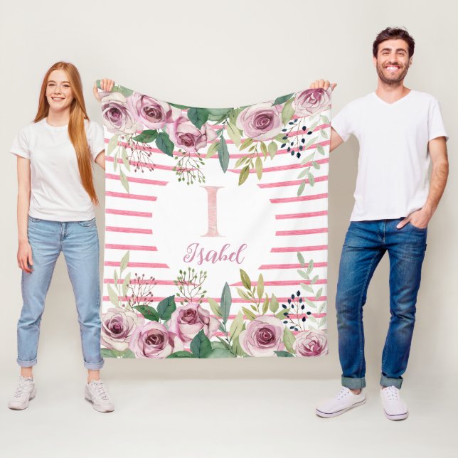 Vattenfärg ro fleecefilt (På plats)