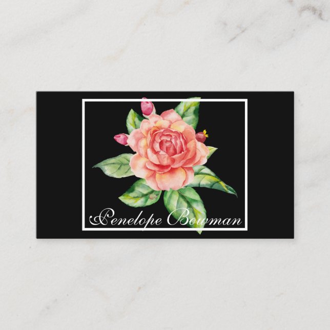 Vattenfärg Ro i Ram Visitkort (Framsida)