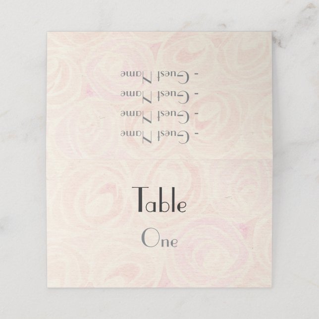 Vattenfärg ro placeringskort (Utvändigt utvikt)