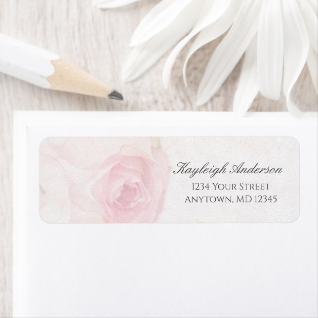 Vattenfärg  Ro | RETURADRESS Etikett (Insitu)