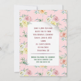 Vattenfärg Ro Vow Renewal Inbjudningar