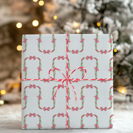 Vattenfärg Röda Prickiga Slinga Jul Presentpapper