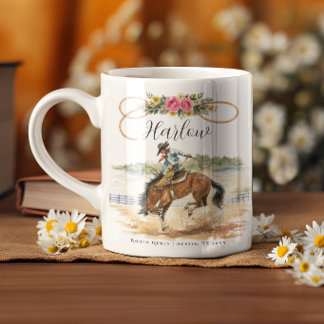 Vattenfärg Rodeo Drottning Western Cowgirl Mugg