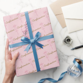 Vattenfärg Rosa Kors Bekräftelse Presentpapper