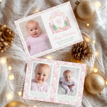 Vattenfärg Rosa Nötknäppare Monogram Kröningsfoto