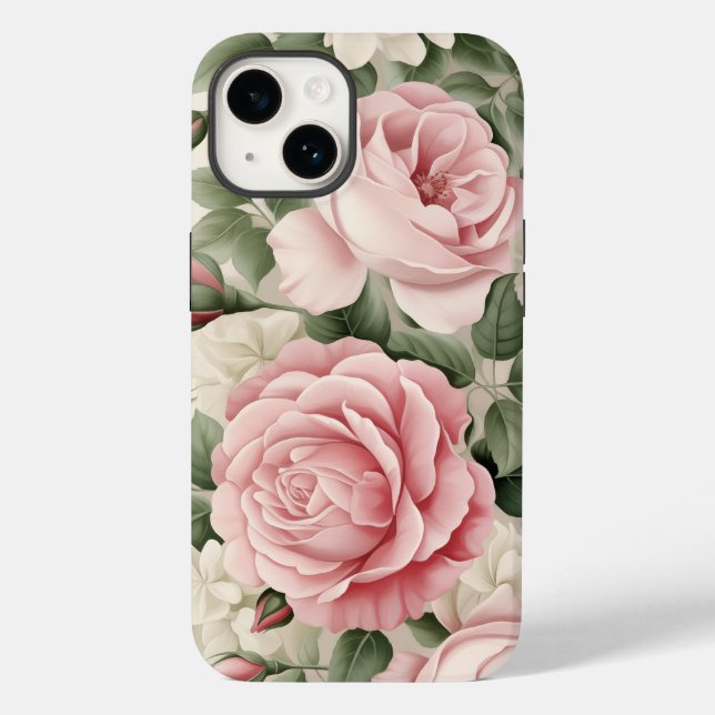 Vattenfärg Rosa ros (Baksida)