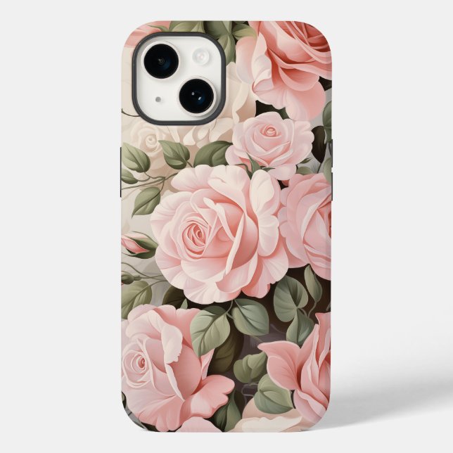 Vattenfärg Rosa ros (Baksida)