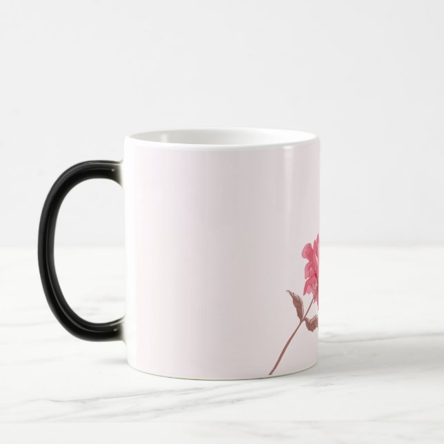 Vattenfärg Rosa Rosor Alla Hjärtans Dag Mugg (Vänster)