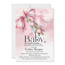 Vattenfärg Rosa Slinga med Pryl Babyshower 