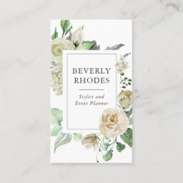 Vattenfärg, Rosor Visitkort
