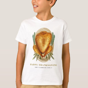 Vattenfärg Rostat Turkiet Happy thanksgiving T Shirt