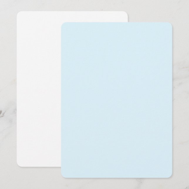 Vattenfärg Rundade Inbjudningar – Anpassade Design (Fram/baksida)