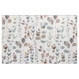 Vattenfärg Rustic Eucalyptus Seamless Mönster  Tyg